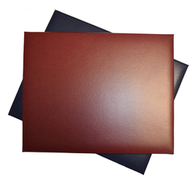 Burgundy and navy 11 x 14 diploma cases