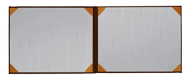 white moire lining in tan bonded leather diploma case